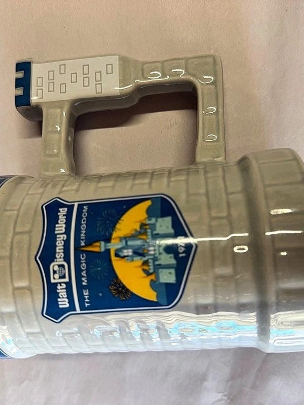 Walt Disney World Mickey Mouse Compass Mug White & Blue Like New Mug
